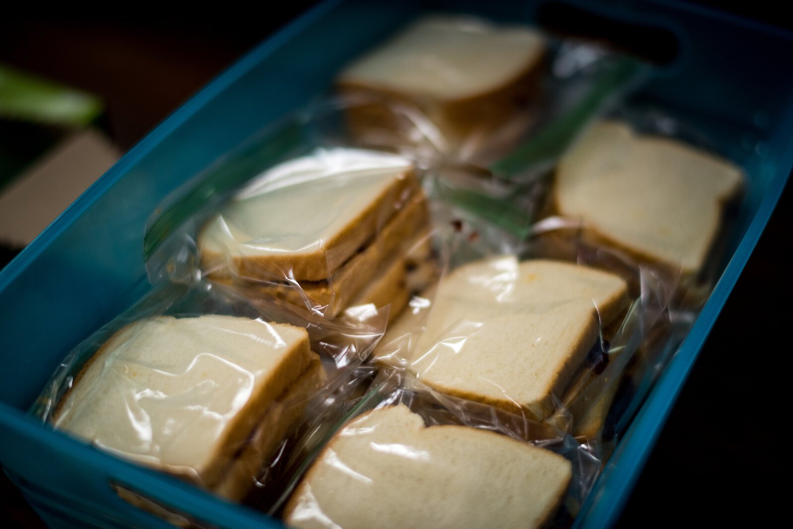 Sandwiches are prepared  for Kalamazoo's homeless.