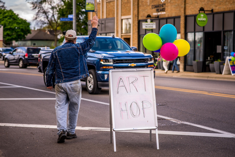 Washinton Square has been an Art Hop satellite for the past three years. Photo by Fran Dwight