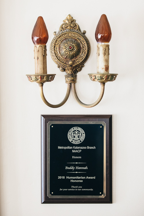 Buddy Hannah's awards are numerous and include his most recent, the 2018 Metropolitan Branch NAACP Humanitarian Award.