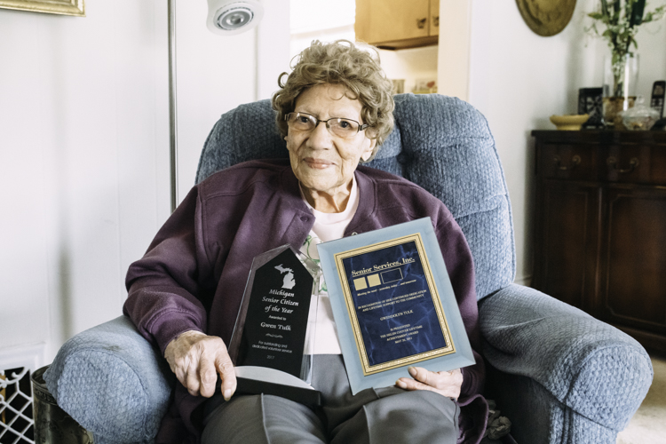  Gwen Tulk was recognized for her committed volunteering to Meals on Wheels and to help ensure children were vaccinated. 