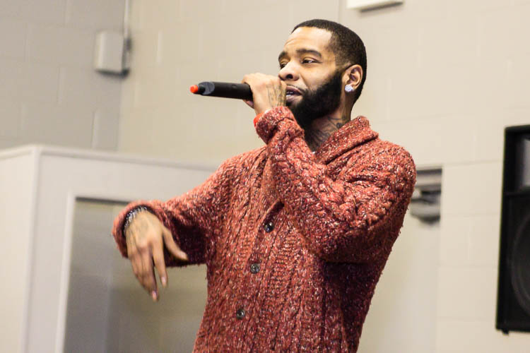 Ed Genesis, Northside rapper and spoken word poet, performed at the Northside Art Hop.