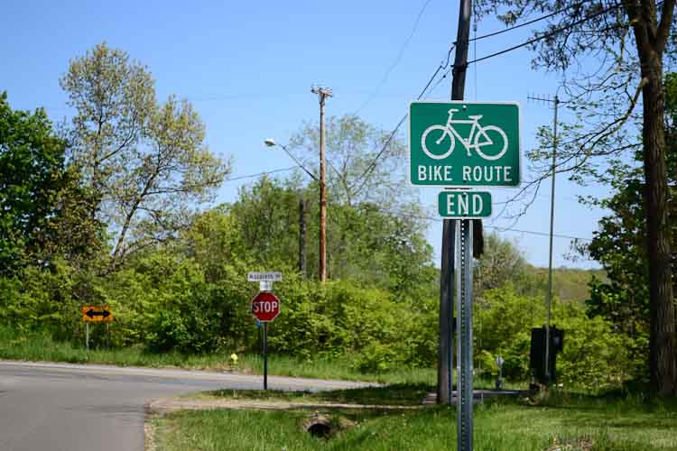 The Eastwood bike boulevard routes bicyclists through quiet streets away from East Main.