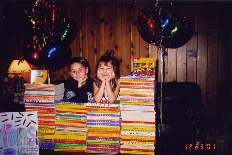 Matt and Emily in the early days of Crayons4Kids