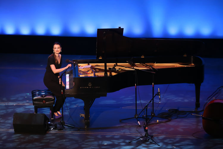 Ariel Pocock and James Sutter, on bass, lit up the Civic Theatre during the 2016 Gilmore Keyboard Festival.  Photo by Chris McGuire Photography