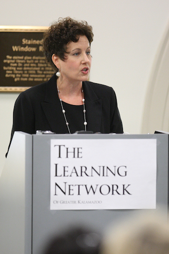 In 2011, Sheri Welsh, past chairwoman of the Kalamazoo Regional Chamber of Commerce spoke at the launch of The Learning Network