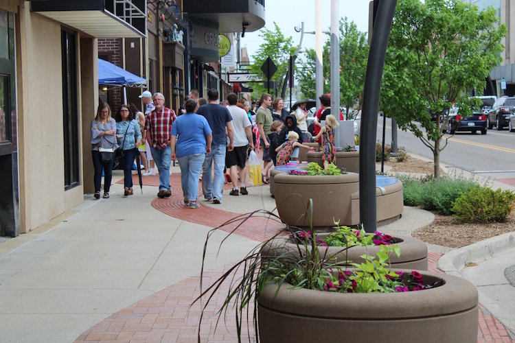 Spring into the Arts patrons during the 2018 event.