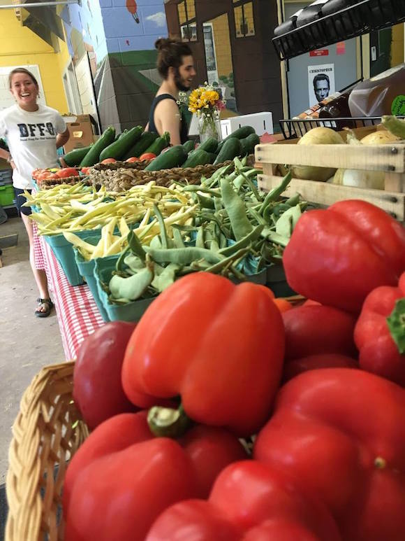 At the market in Battle Creek