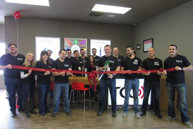 Ribbon cutting for new store