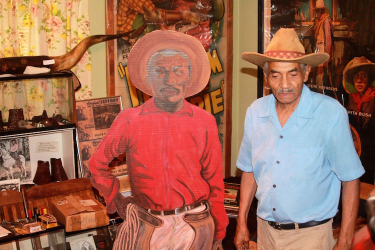Murphy Darden visited schools with his life-size cardboard cutouts of African American cowboys telling the stories he’s learned along the way.