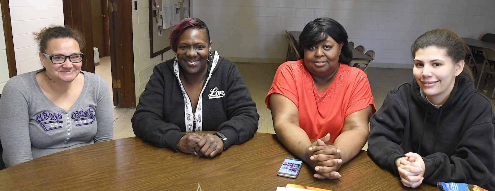 Co-op members, from left, Lori Squires, Teresa Gaines, Willie Crockett, and Sabrina Bottom.
