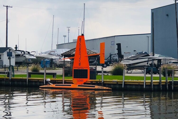 The Saildrone Explorer was seen in the St. Clair River and Black River canal this past October.