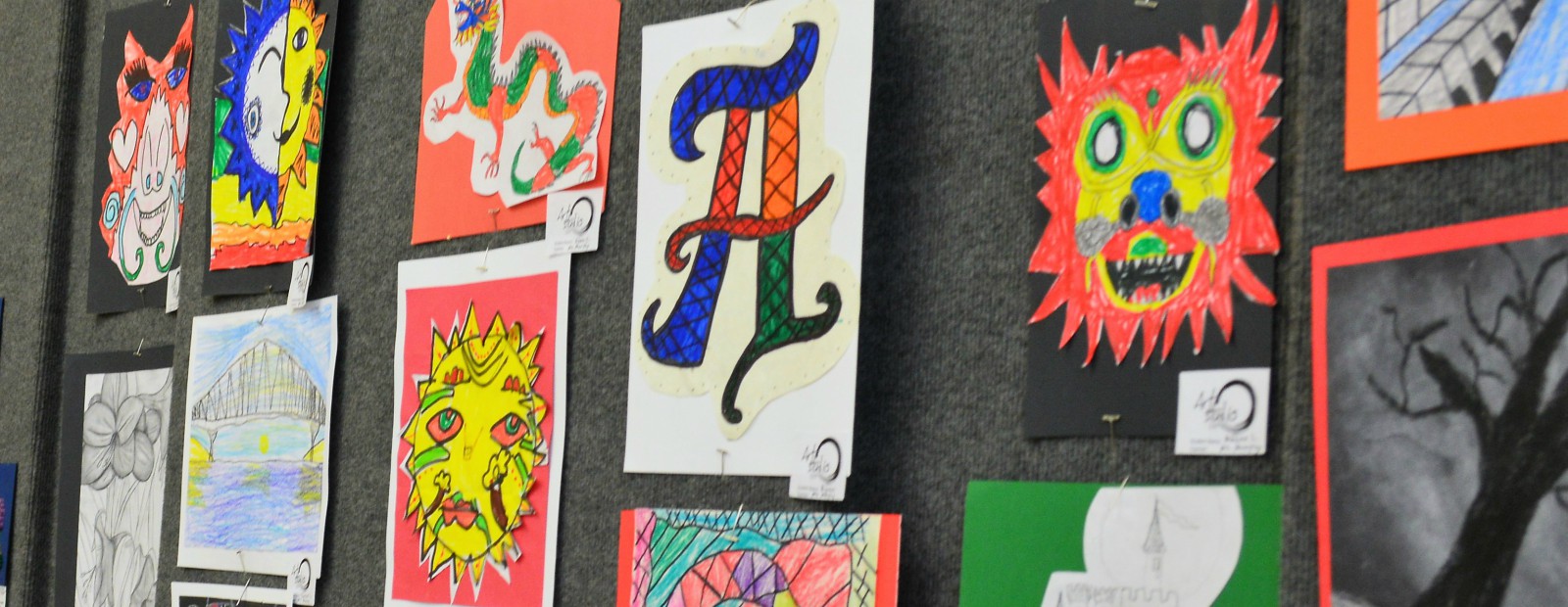 Port Huron student artwork hangs on display inside Studio 1219.