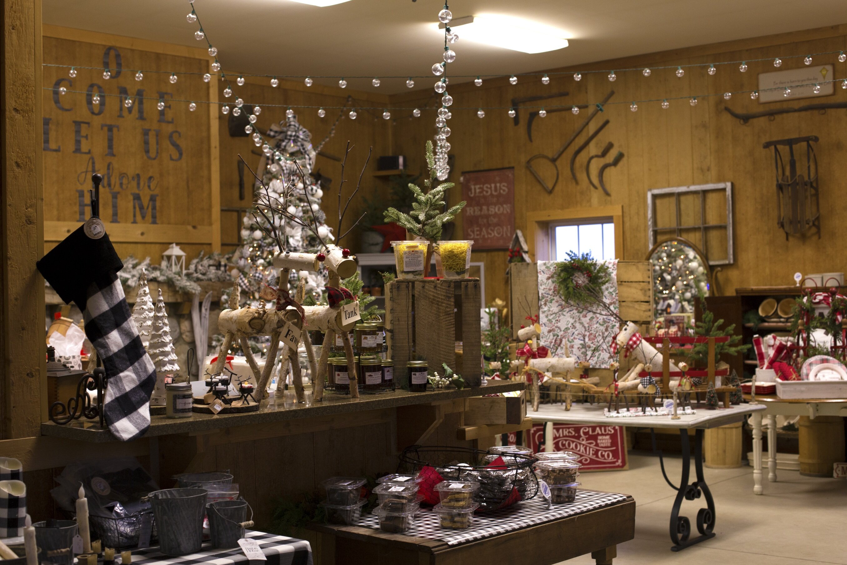 Country Christmas Tree Farm's gift shop offers a variety of products made by Michigan vendors.