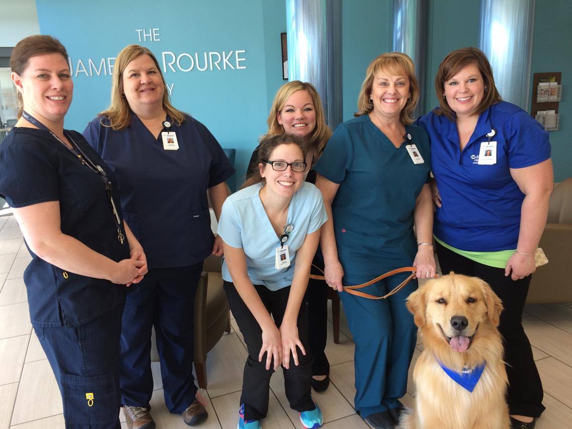 Deb Forster snapped a photo of her cancer center care team on her last day of treatment.