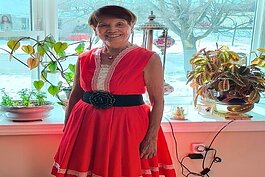 Clara Garcia at the Port Huron Senior Center Talent Show on February 20, 2024.