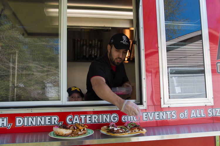 Gary Lokers serves up good food, fast from his food truck.