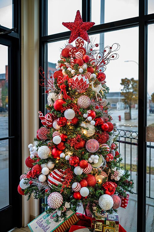 The Red Stilletos themed Christmas tree by Connie & Leah Rankin is located at Wells Fargo on Huron Avenue in downtown Port Huron. 
