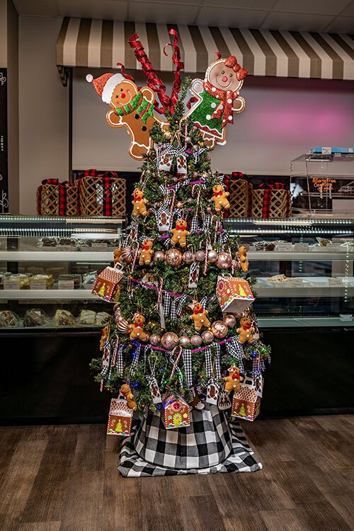 The Gingerbread Dreams themed Christmas tree by Constance Gutenkunst is located at Dot's Candy Bar in Wrigley Hall on Grand River Avenue in downtown Port Huron.