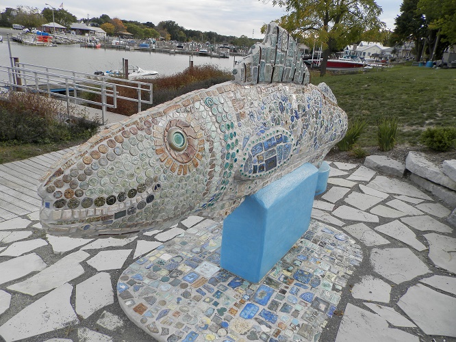 Wally the fish began as a challenge to create a public work of art that was representative of 'community.'