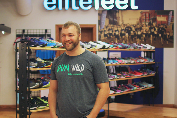 Derek VanAllen, 33, owner of the Elite Feet Running Store in downtown Port Huron.