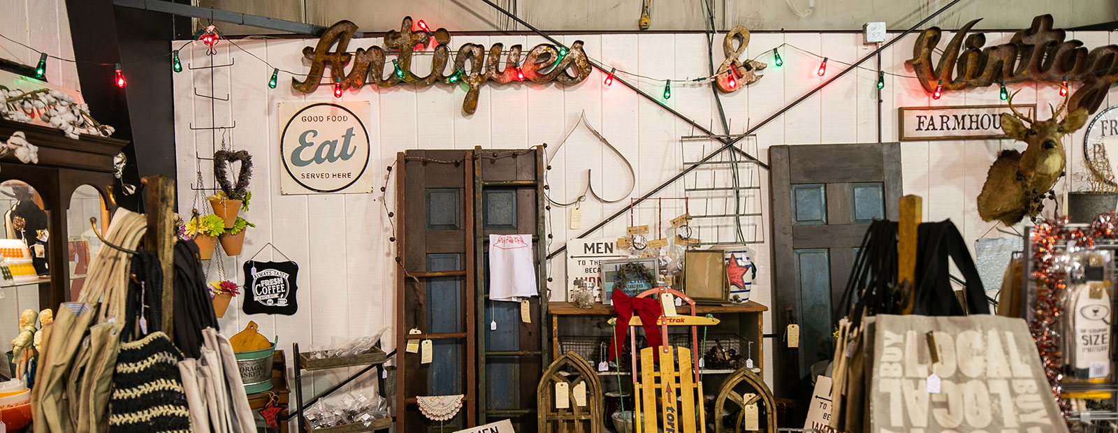 Shops inside Grand Trunk Marketplace offer a variety of vintage goods.