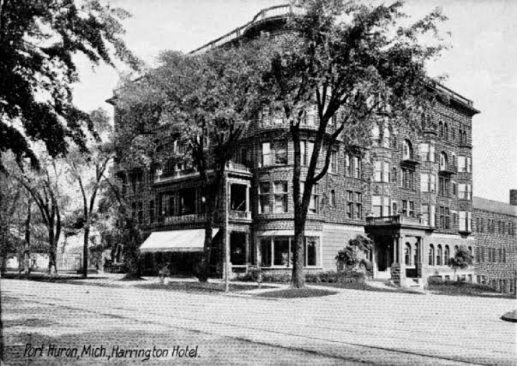 This photo depicts the Harrington Inn in downtown Port Huron in 1915./Courtesy Port Huron Museum