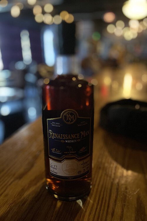 Renaissance Man Whiskey is available for purchase at the cocktail lounge or online at renmandistilling.com.