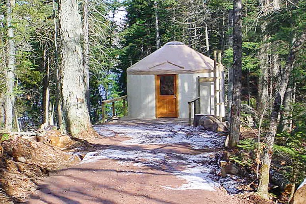 A yurt at Craig Lake State Park