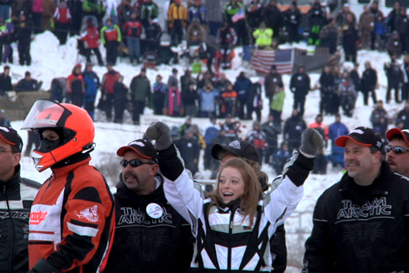 The I-500 snowmobile race deserves a big cheer. 