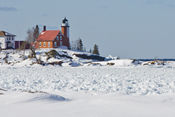 Eagle Harbor lighthouse, March 2013