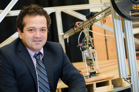Mo Rastgaar has received a National Science Foundation grant of nearly $500,000 to make his new artificial limb design a reality.