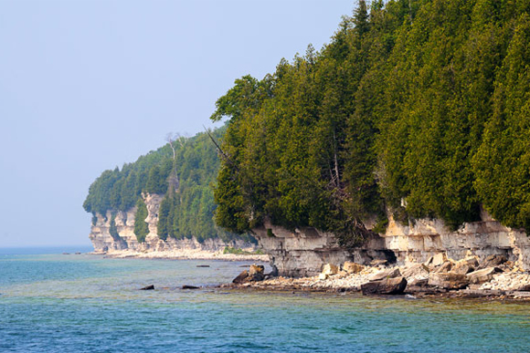 St. Martin Island located in Lake Michigan. 