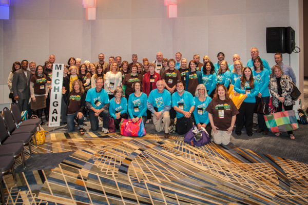 Volunteers gather at the national Main Street conference. 