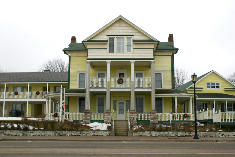 Hotels are just one of the many businesses in Mackinac County. 