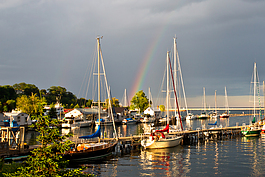 Marquette Lower Harbor Rainbow