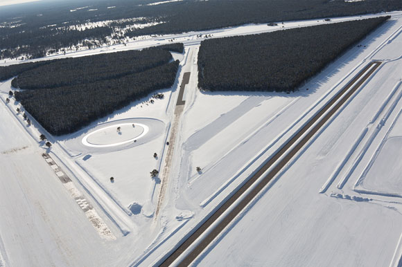 The Smithers test facility near Brimley has dozens of different tracks and tests for vehicles and equipment.