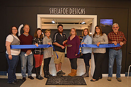 Shelafoe Designs celebrates its opening.