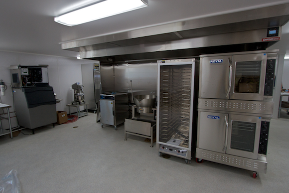 Kitchens at the Les Cheneaux Culinary School.