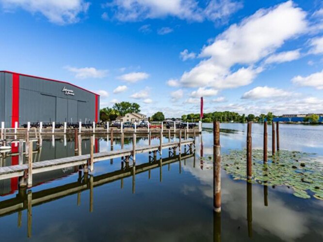 Lakeside Marina is located in Oshkosh, Wisconsin, and is a full-service marina.