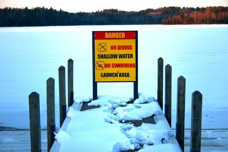 Deer Lake is open to all kinds of recreational opportunities. 