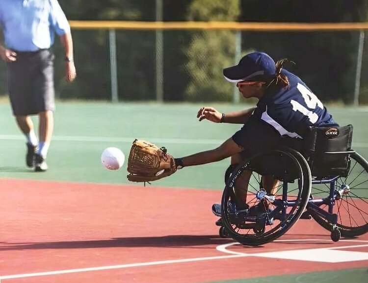 Andrea Hampton She earned the sportsmanship award at the 2022 National Wheelchair Softball World Series in Chicago.