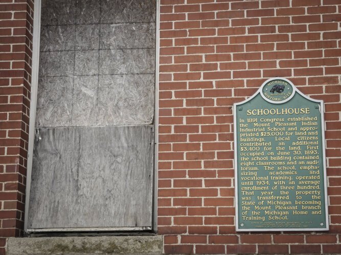 Mount Pleasant Indian Industrial Boarding School operated between 1893-1934.