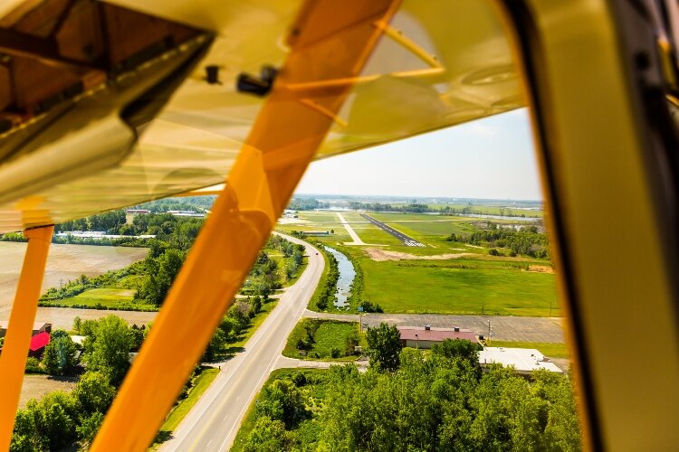 'I’ll tell ya what, it’s so nice flying that thing a lot about 1,000 feet above the ground with the window rolled down and just watching the countryside go by,' Staudacher says.