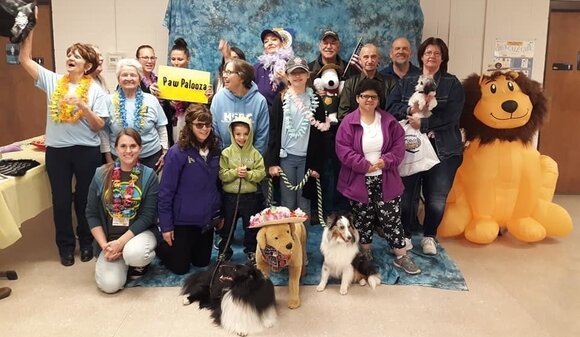 Vendors, raffles, a hot dog lunch, and a walk 'n' wag-a-thon were all part of Paw Palooza.