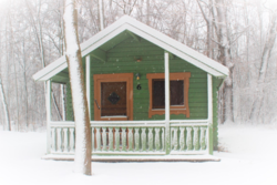 Pinconning Park cabin exterior