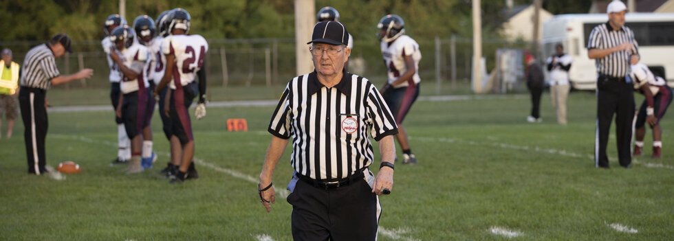 At 85 years old, Don Rose still serves as a football referee for a few games every year. 