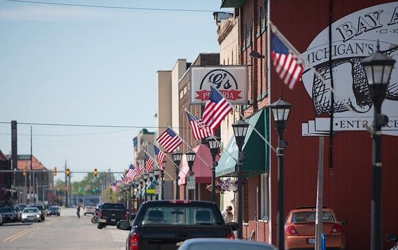 Since 2010, local business owner Avram Golden has been raising money to line Bay City's streets with American flags in tribute to those who served in the military.