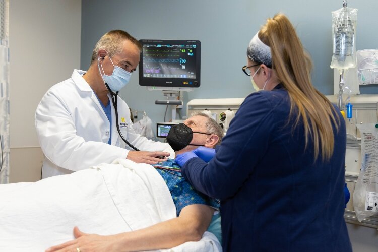 Dr. Danny E. Grieg and other providers at MyMichigan’s Emergency Department in Bay City have reduced wait times through the building's design, staff experience, and technology such as online check-in. (Photo courtesy of My Michigan Health)