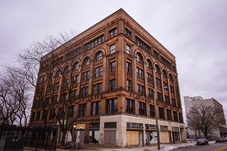 The Bearinger Fireproof Building in downtown Saginaw