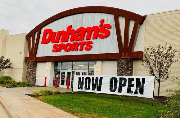 Dunham’s Sports has re-opened in Bangor Township at the Bay City Town Center. The new store is twice the size of their previous location in the mall.